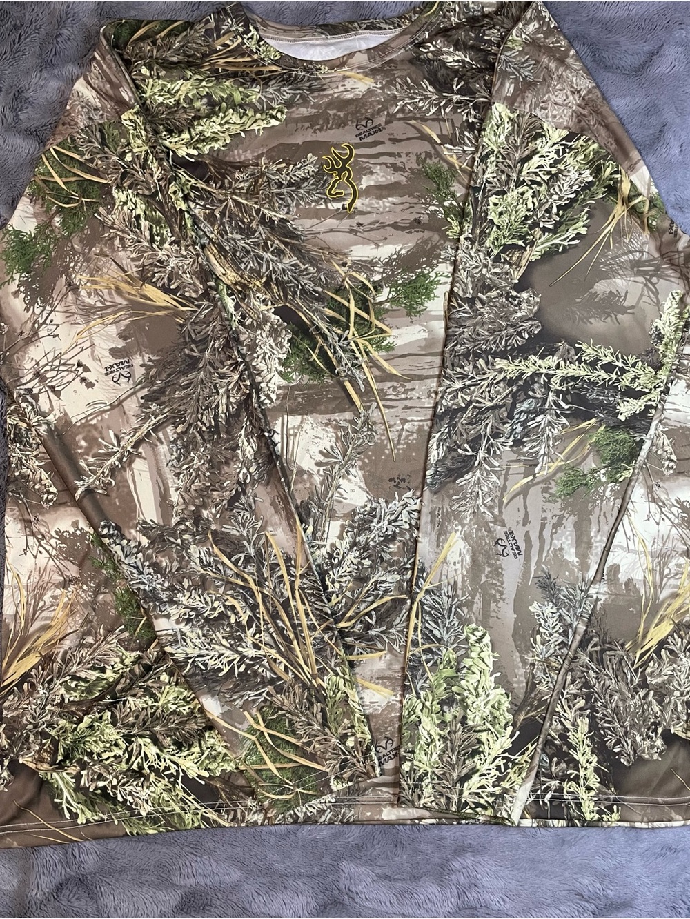 Browning Max 1 Realtree Camo Long-Sleeve Performance Shirt - Brown/Green